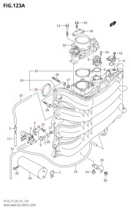 DF175T From 17502F-210001 (E01 E40)  2012 drawing INTAKE MANIFOLD /​ THROTTLE BODY