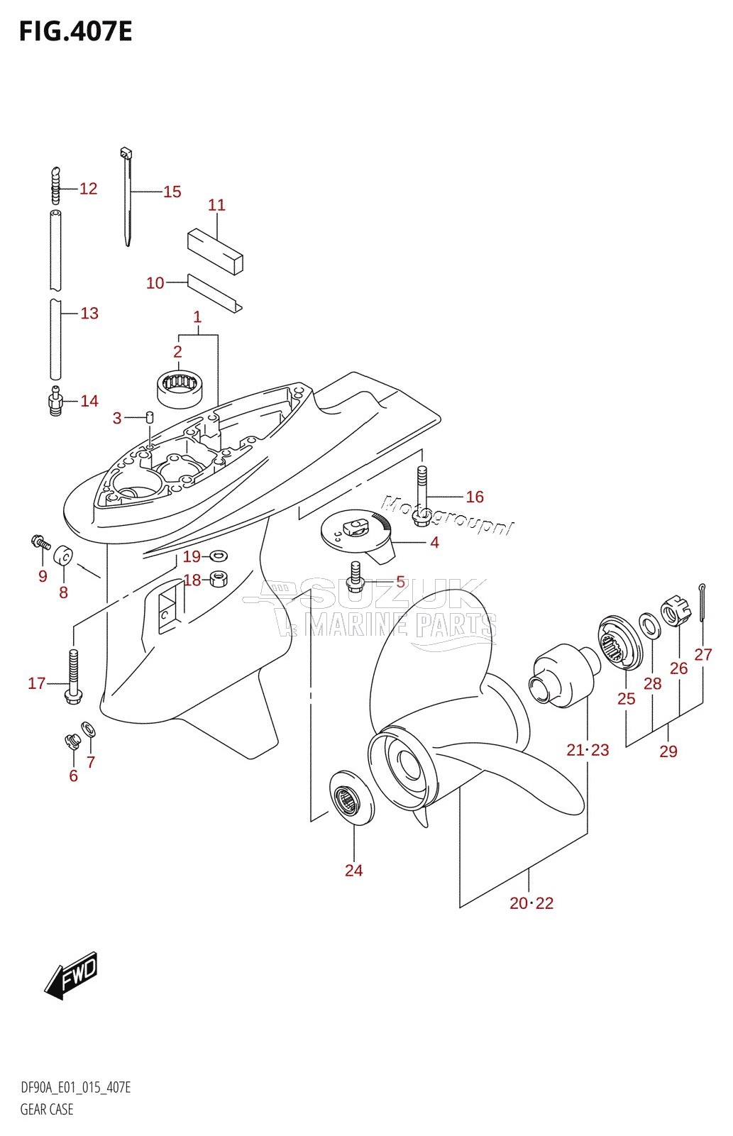 GEAR CASE (DF80A:E01)