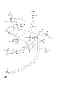 DF 25 V-Twin drawing Fuel Pump