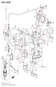 DF250A From 25003P-310001 (E01 E40)  2013 drawing FUEL PUMP /​ FUEL VAPOR SEPARATOR (DF250A:E40)