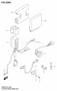 DF40A From 04003F-210001 (E01)  2012 drawing PTT SWITCH /​ ENGINE CONTROL UNIT (DF60A:E40)