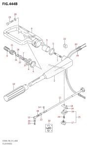 DT40 From 04005-310001 ()  2013 drawing TILLER HANDLE (DT40W:P90)