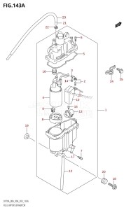 DF70A From 07003F-110001 (E03)  2011 drawing FUEL VAPOR SEPARATOR