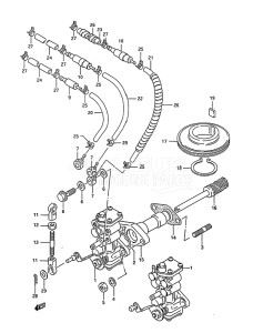 Outboard DT 85 drawing Oil Pump (1988 to 1994)