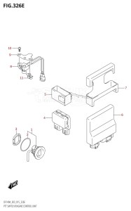 DF115A From 11503F-510001 (E03)  2015 drawing PTT SWITCH /​ ENGINE CONTROL UNIT (DF140AZ:E03)