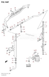 DF175T From 17502F-210001 (E01 E40)  2012 drawing FUEL INJECTOR (DF175T:E40)