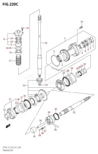 DF100 From 10002F-010001 (E03)  2010 drawing TRANSMISSION (DF115Z:E03)