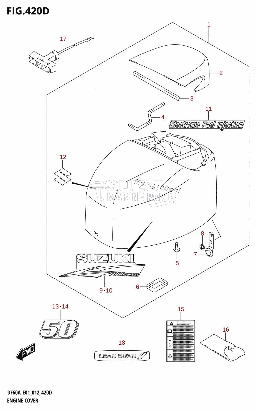 ENGINE COVER (DF50A:E01)