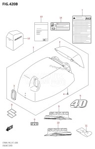 DT40 From 04005K-710001 ()  2017 drawing ENGINE COVER (DT40W:P90)