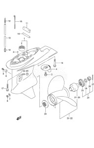 Outboard DF 90A drawing Gear Case