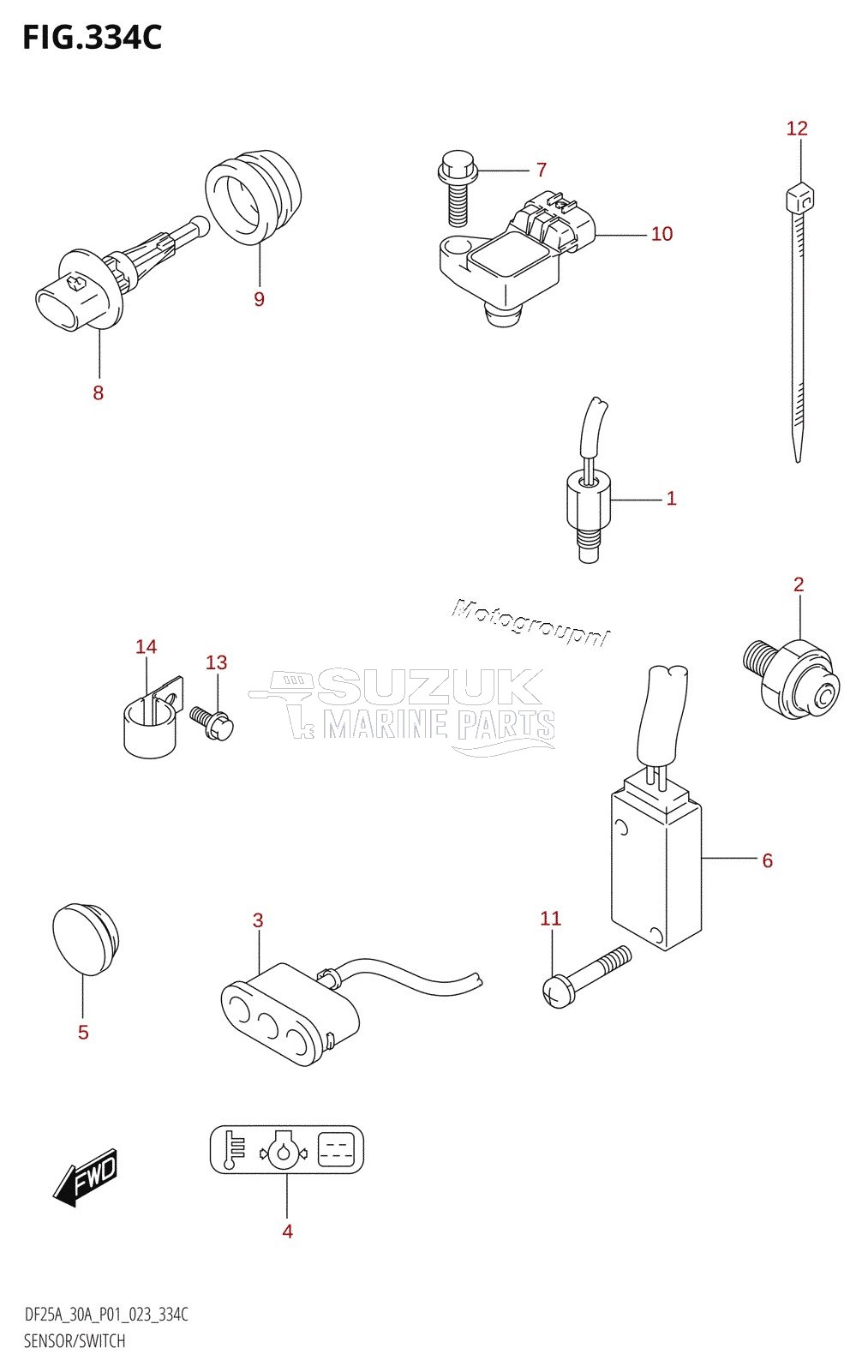 SENSOR /​ SWITCH (DF25AT,DF30AT)