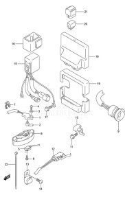 DF 200 drawing PTT Switch/Engine Control Unit