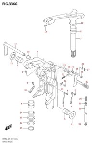 DF140AZ From 14003Z-710001 (E11 E40)  2017 drawing SWIVEL BRACKET (DF140AT:E40)