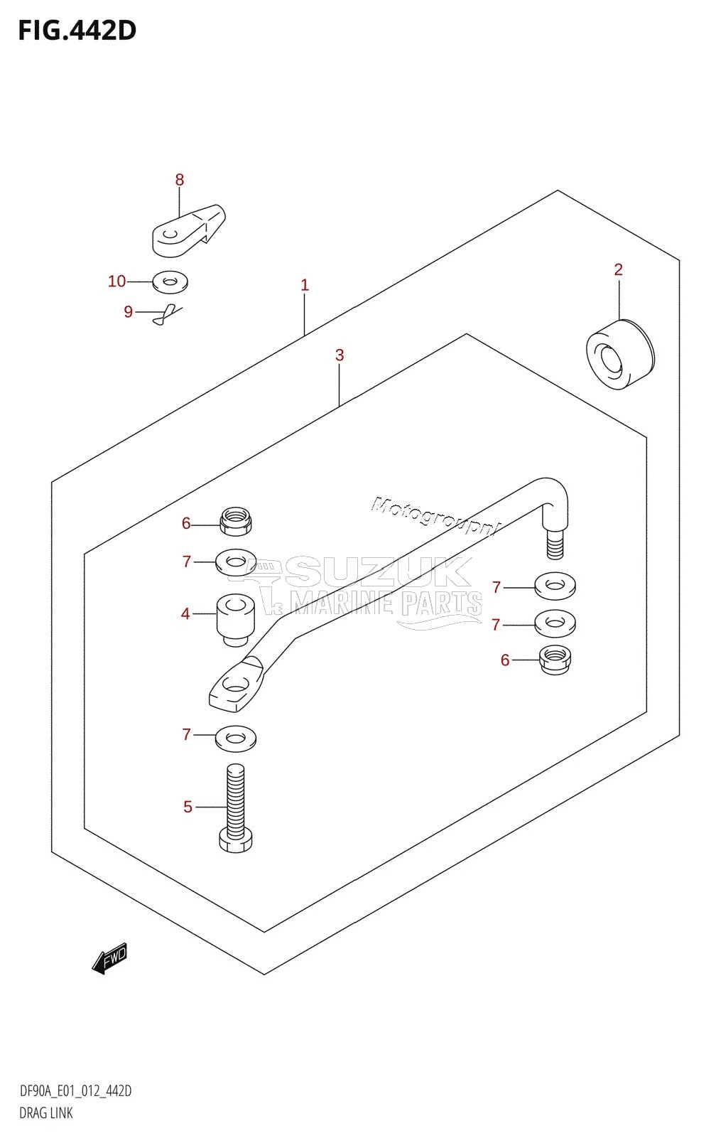 DRAG LINK (DF70ATH:E40)