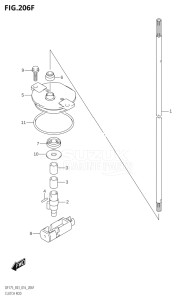 15002Z-610001 (2016) 150hp E03-USA (DF150Z) DF150Z drawing CLUTCH ROD (DF175TG:E03)