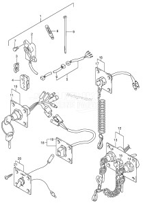 DT150STCL From 15002-971001 ()  1999 drawing OPT:PANEL SWITCH