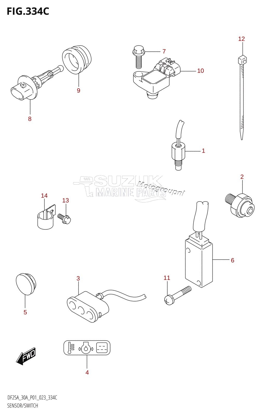 SENSOR /​ SWITCH (DF25AT,DF30AT)