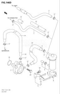 11501F-421001 (2004) 115hp E01 E40-Gen. Export 1 - Costa Rica (DF115TK3  DF115TK4  DF115WTK4) DF115T drawing FUEL PUMP (DF115WT:(K6,K7,K8,K9,K10,011),DF115WZ)