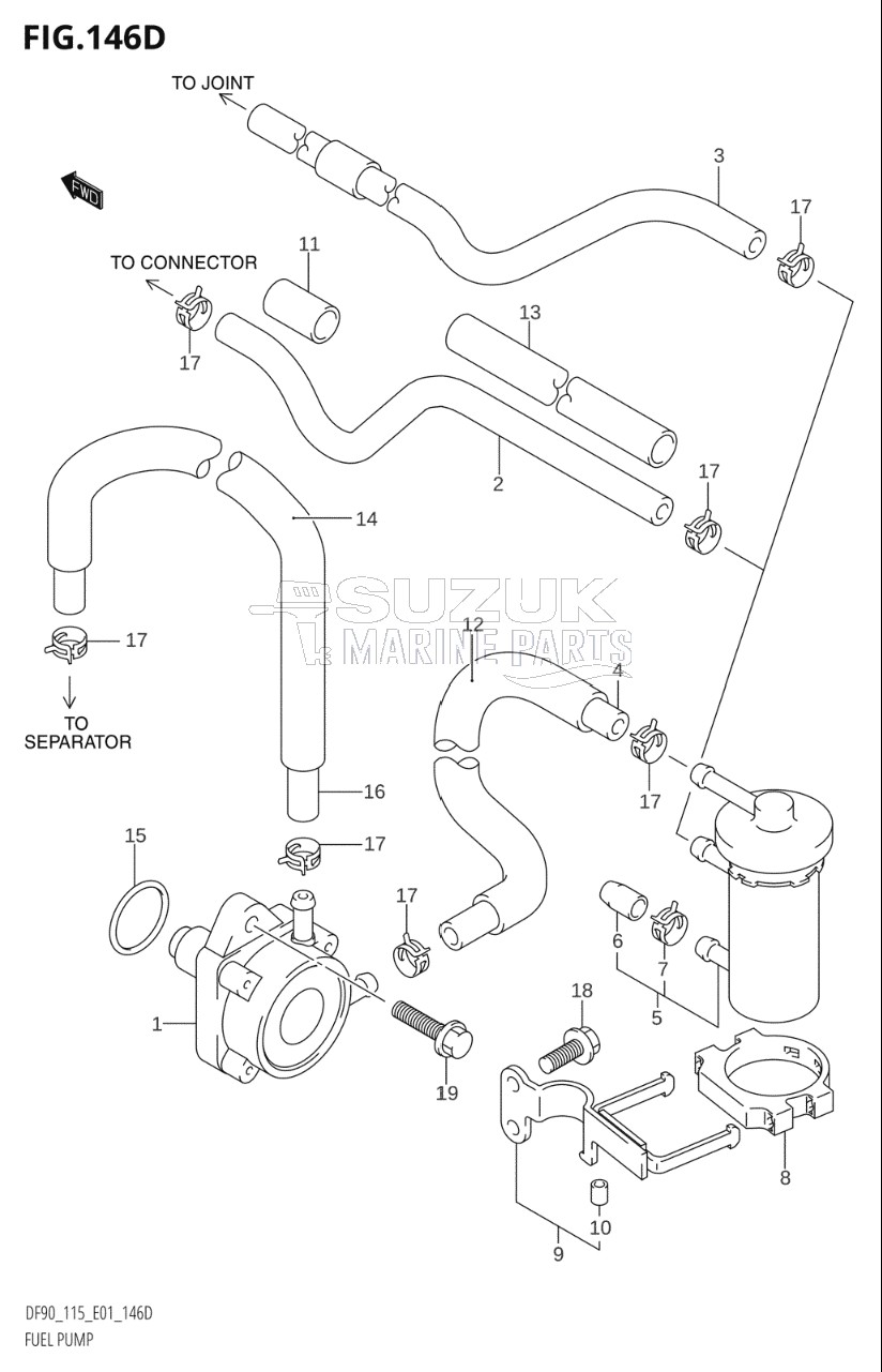 FUEL PUMP (DF115WT:(K6,K7,K8,K9,K10,011),DF115WZ)