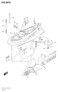 DF175TG From 17502F-610001 (E01 E40)  2016 drawing GEAR CASE (DF175ZG:E40)