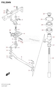 DF175Z From 17502Z-410001 (E01 E40)  2014 drawing CLUTCH SHAFT (DF175Z:E01)