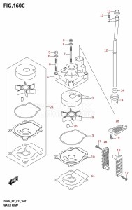 DF50A From 05003F-710001 (E01)  2017 drawing WATER PUMP (DF40ATH:E01)