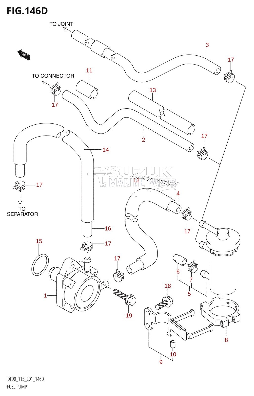 FUEL PUMP (DF115WT:(K6,K7,K8,K9,K10,011),DF115WZ)