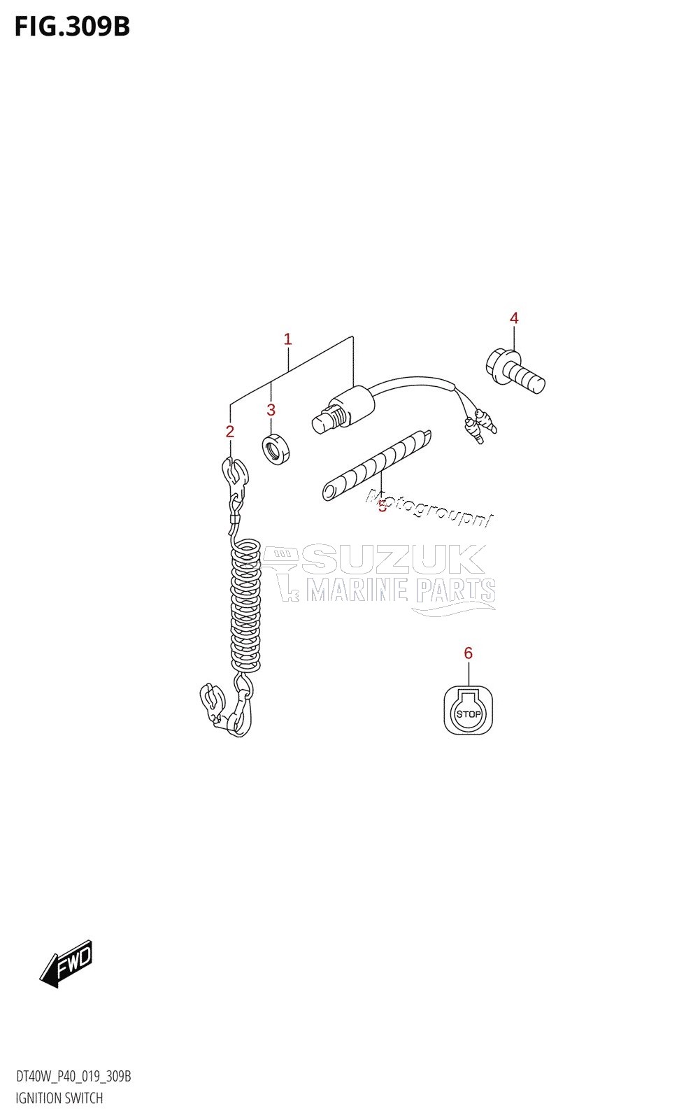 IGNITION SWITCH (DT40W,DT40WK)