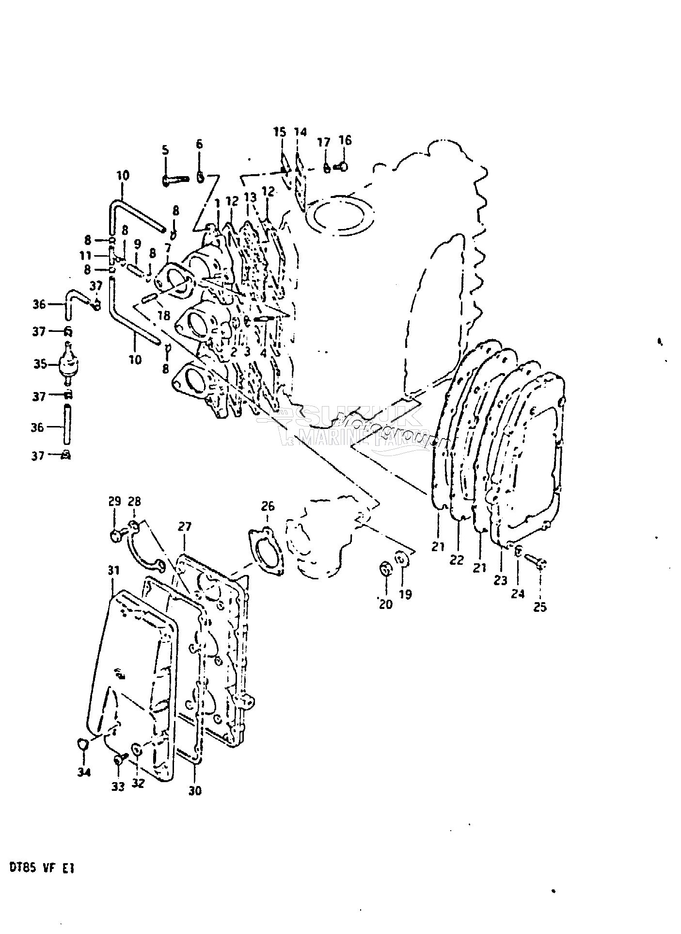 INLET CASE - EXHAUST COVER