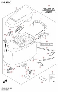 DF250A From 25003P-440001 (E11 - E40)  2024 drawing ENGINE COVER (DF250ATSS)