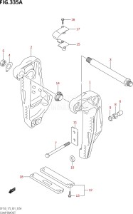 15001Z-880001 (2008) 150hp E01-Gen. Export 1 (DF150ZK8) DF150Z drawing CLAMP BRACKET?