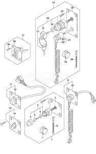 Outboard DF 40A drawing Switch