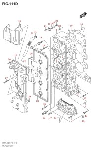 DF175ZG From 17502Z-510001 (E01 E40)  2015 drawing CYLINDER HEAD (DF150TG:E40)