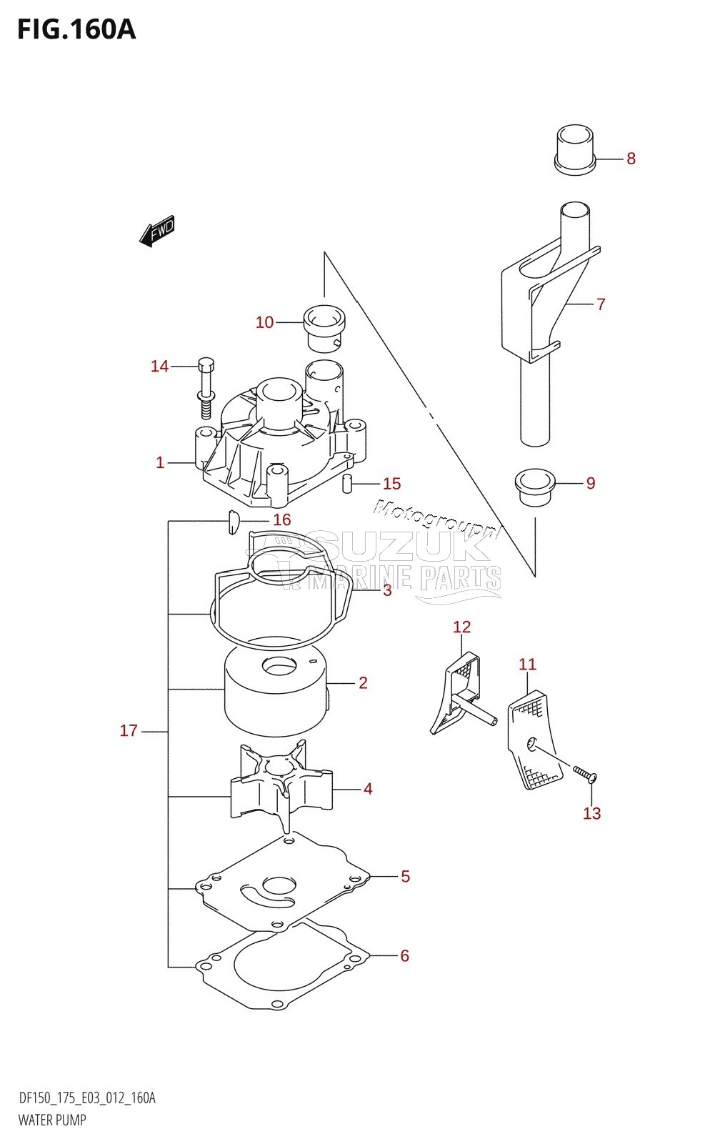 WATER PUMP (DF150T:E03)