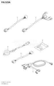 11506F-240001 (2022) 115hp E11 E40-Gen. Export 1-and 2 (DF115BT  DF115BT) DF115BT drawing OPT:HARNESS (2) (022)