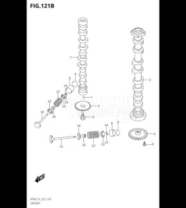 09003F-140001 (2021) 90hp E11 E40-Gen. Export 1-and 2 (DF90ATH    DF90AWQH  DF90AWQH   DF90AWQH    DF90AWQH) DF90A drawing CAMSHAFT (DF75A,DF80A)