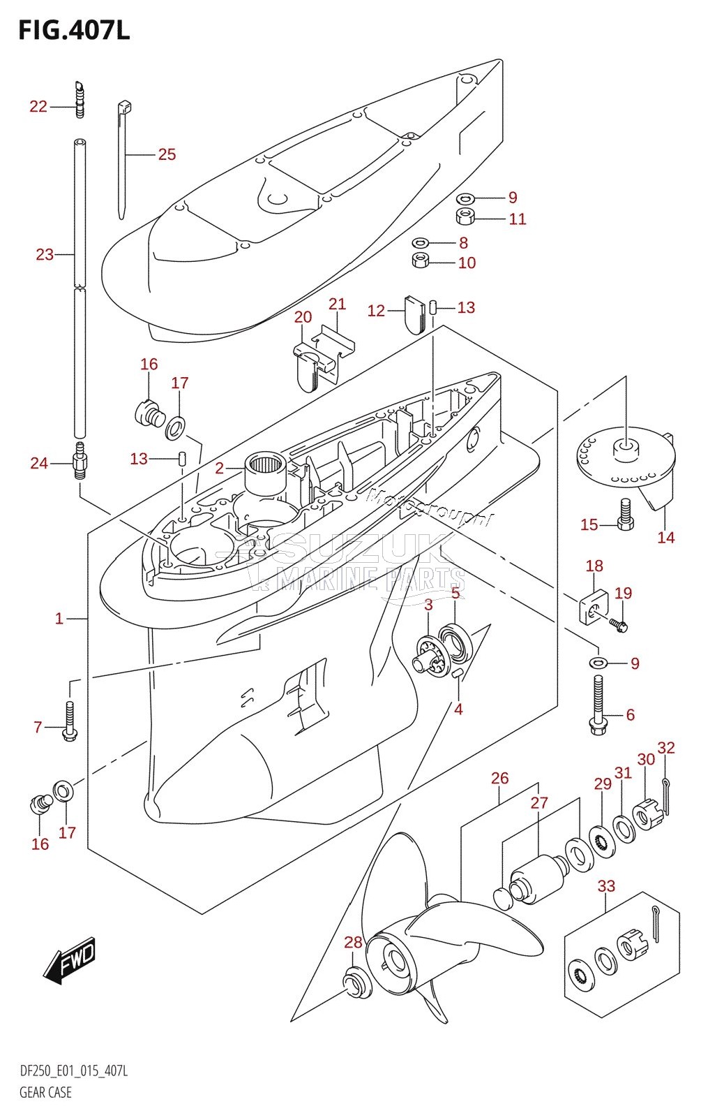 GEAR CASE (DF250Z:E01)