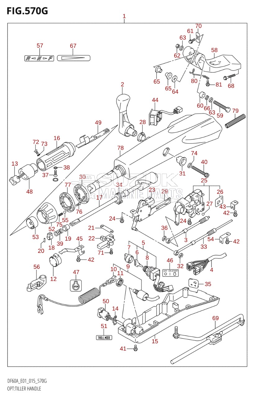 OPT:TILLER HANDLE (DF60AVT:E01)