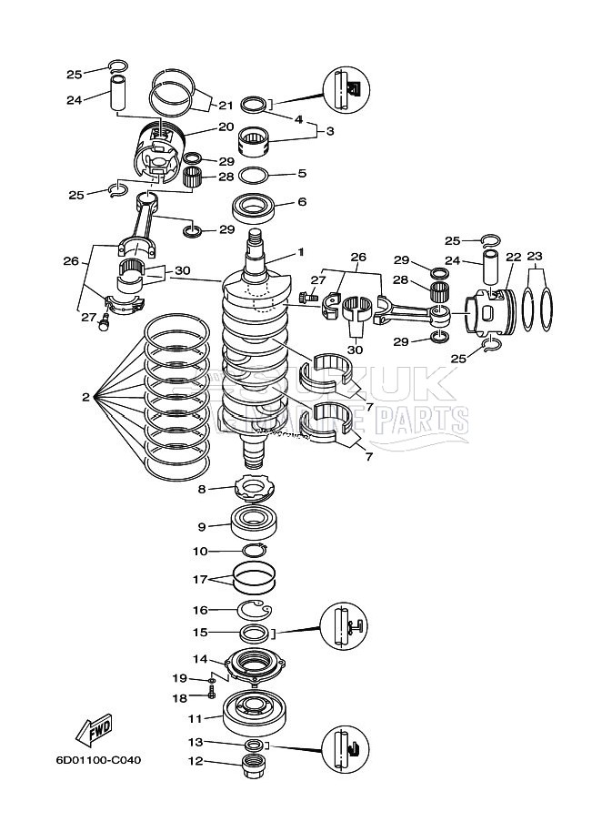 CRANKSHAFT--PISTON