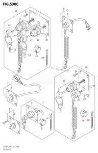 DF140Z From 14001Z-880001 (E03)  2008 drawing OPT:SWITCH (K5,K6,K7,K8,K9,K10,011)