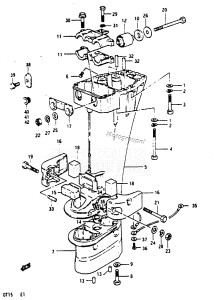 DT15 From 01501-718639 ()  1987 drawing DRIVESHAFT HOUSING