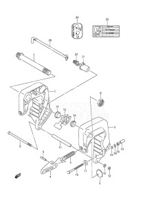 Outboard DF 20A drawing Clamp Bracket