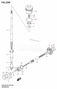 DF30A From 03003F-510001 (P01 P40)  2015 drawing TRANSMISSION (DF30AR:P01)