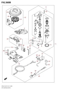 DF9.9A From 00994F-210001 (P01)  2012 drawing OPT:STARTING MOTOR (M-STARTER:DF9.9A:P01)