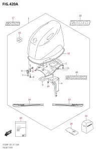 DF200AP From 20003P-710001 (E03)  2017 drawing ENGINE COVER