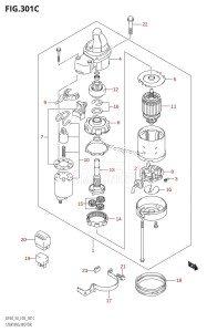 DF40 From 04001F-371001 (E03)  2003 drawing STARTING MOTOR (K5,K6,K7,K8,K9,K10)