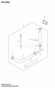 DF50A From 05003F-210001 (E01)  2012 drawing OPT:WATER PRESSURE GAUGE SUB KIT (DF60AQH:E40)