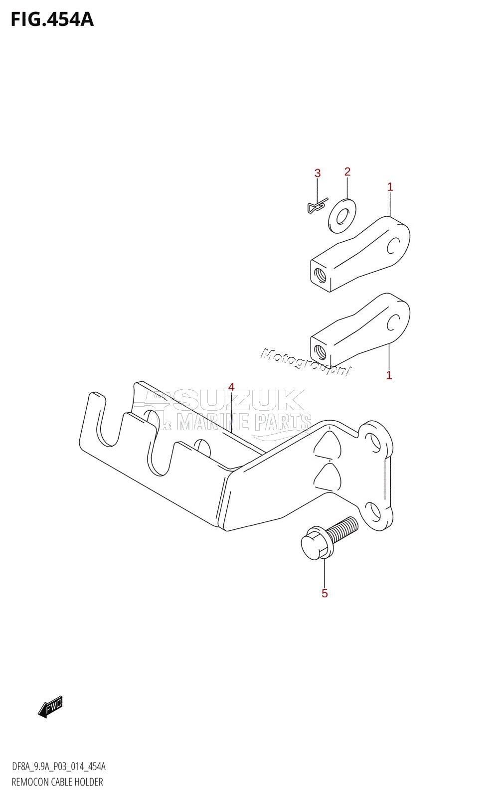 REMOCON CABLE HOLDER (DF8AR:P03)