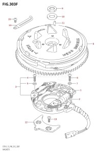 DT15 From 01504-210001 (P40)  2012 drawing MAGNETO (DT15K:P36)