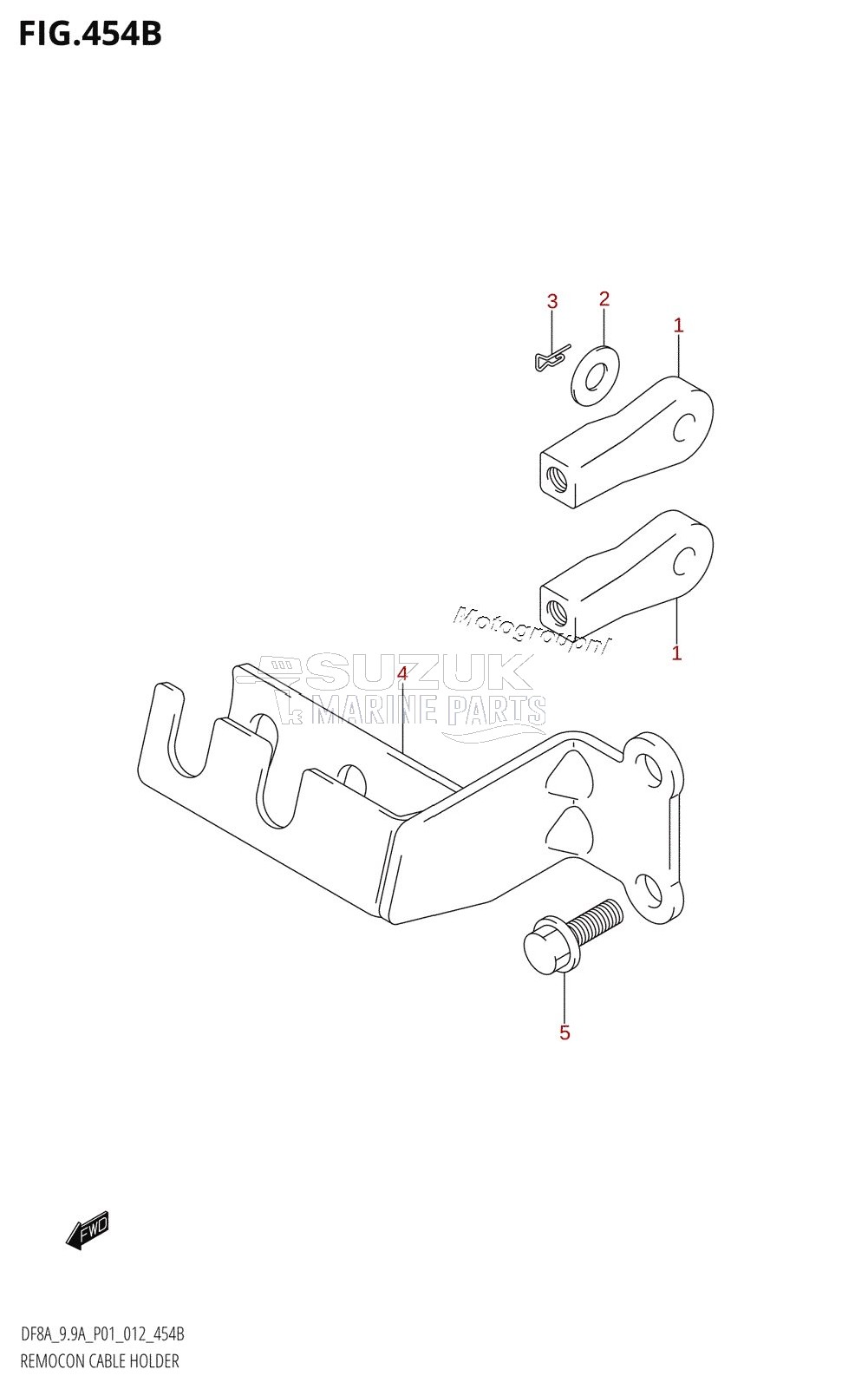 REMOCON CABLE HOLDER (DF9.9AR:P01)